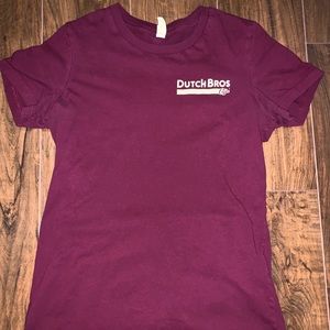Maroon Dutch Bros T-shirt
